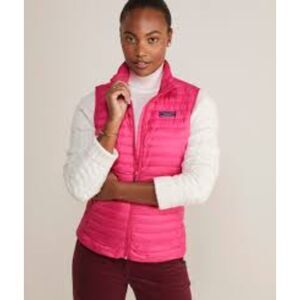 Vineyard Vines | NWT Packable Puffer Vest in Rhododendron Pink | XS